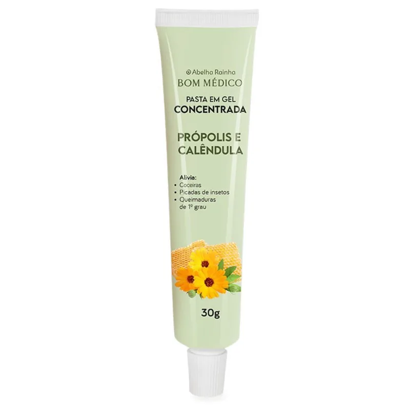 Bom Médico Pasta Em Gel Concentrada Própolis E Calêndula 30G