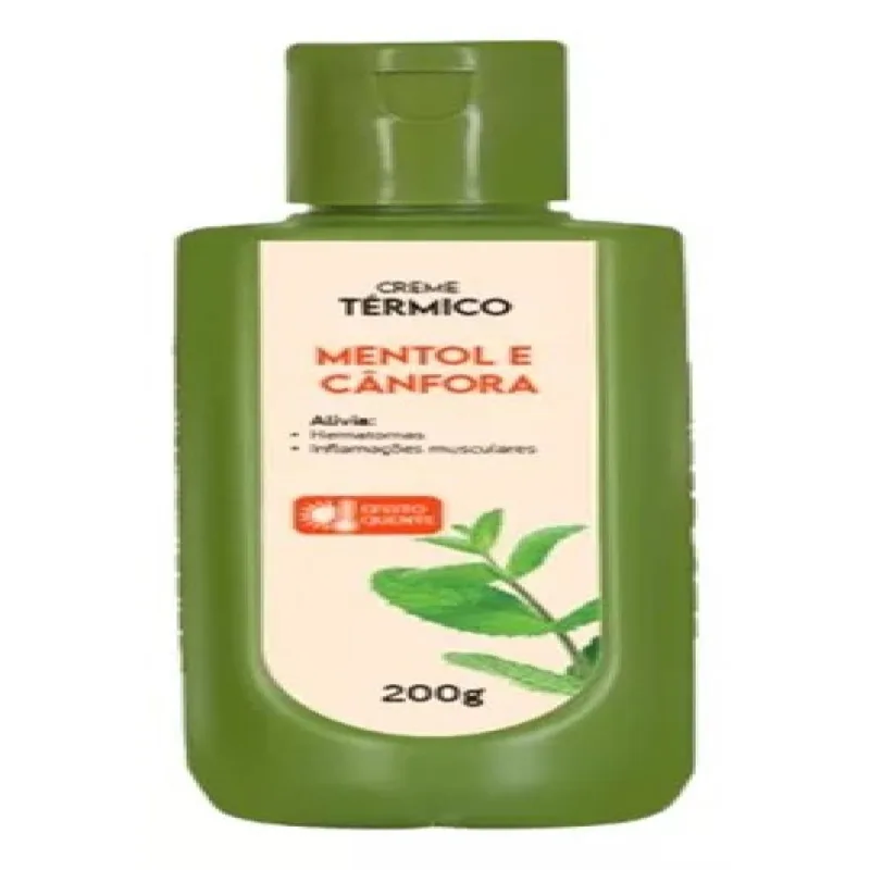 Mentol e Cânfora- Creme Termico P/Massagem 200 G (3656)
