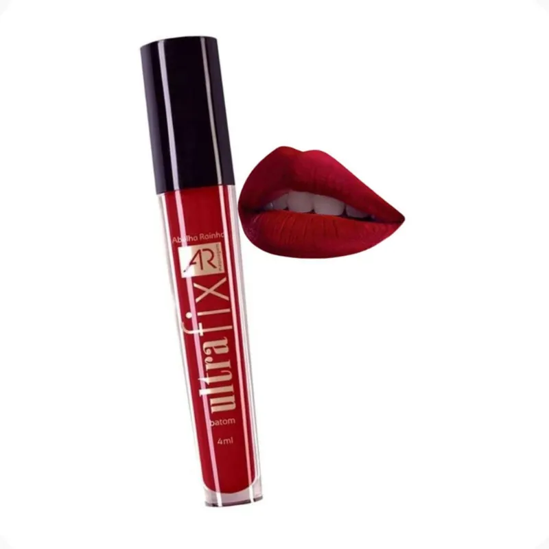 Batom Matte Coração Rubi Vermelho Ultrafix Ar Maquiagem