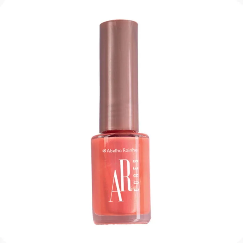 Esmalte Cintilante Celeste Coral Fácil Aplicação Nas Unhas