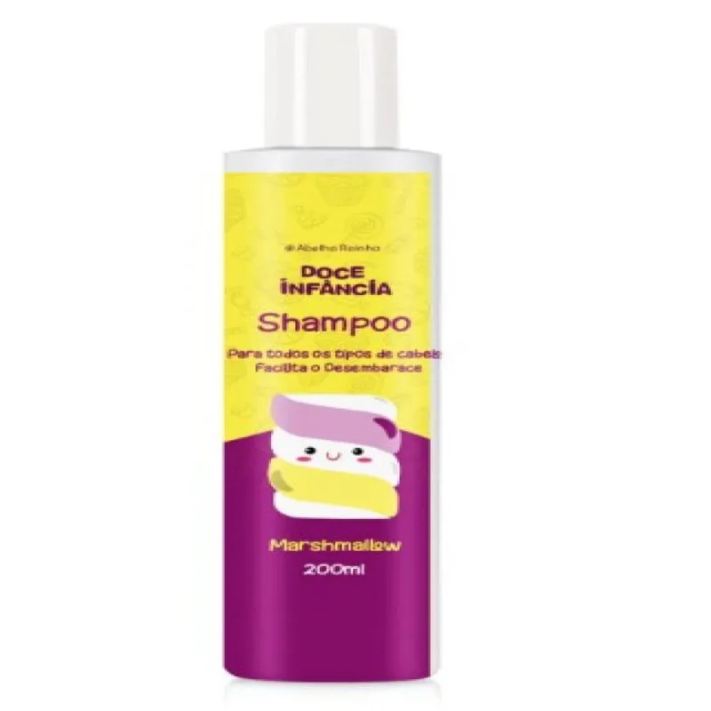 Shampoo Doce Infância Marshmallow 200Ml Abelha Rainha (7070) - Abelha Rainha