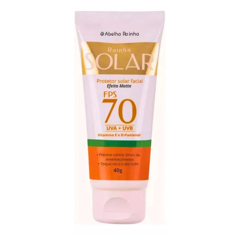 Abelha Rainha Protetor Solar Facial Antioleosidade Fps70 40G
