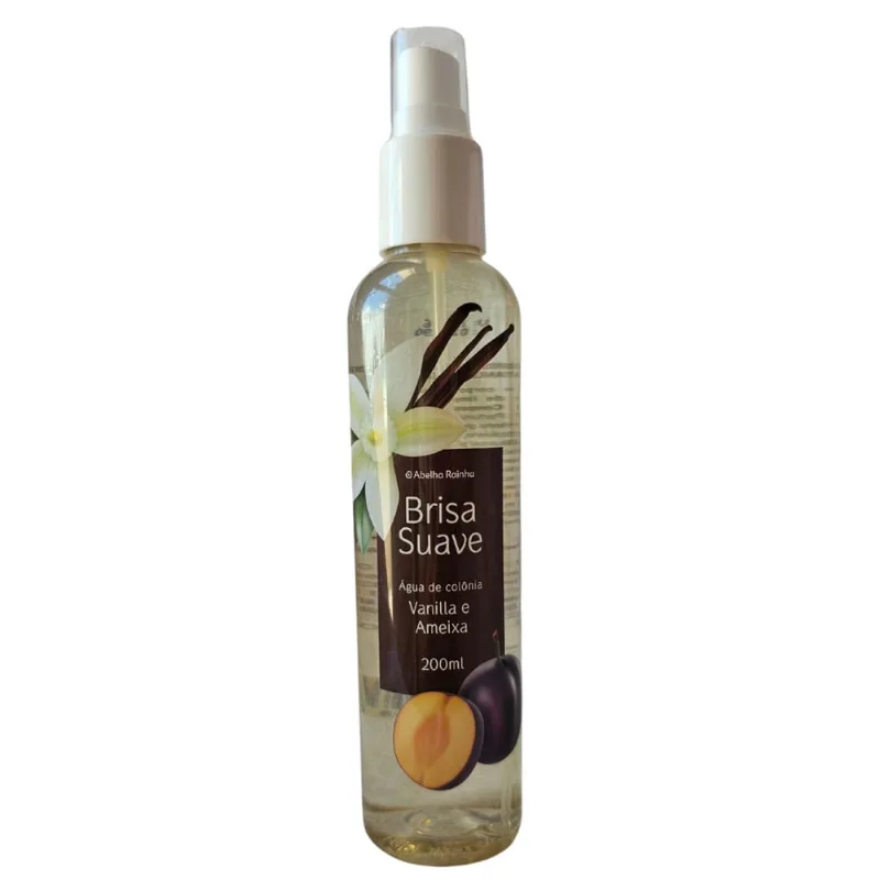 Água de Colônia Refrescante Vanilla e Ameixa Brisa Suave Abelha Rainha 200ml - Abelha Rainha