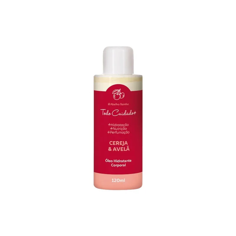 Oleo Corporal Cereja e Avela Todo Cuidado 120ml AR (3840) - Abelha Rainha - Beleza E Perfumaria
