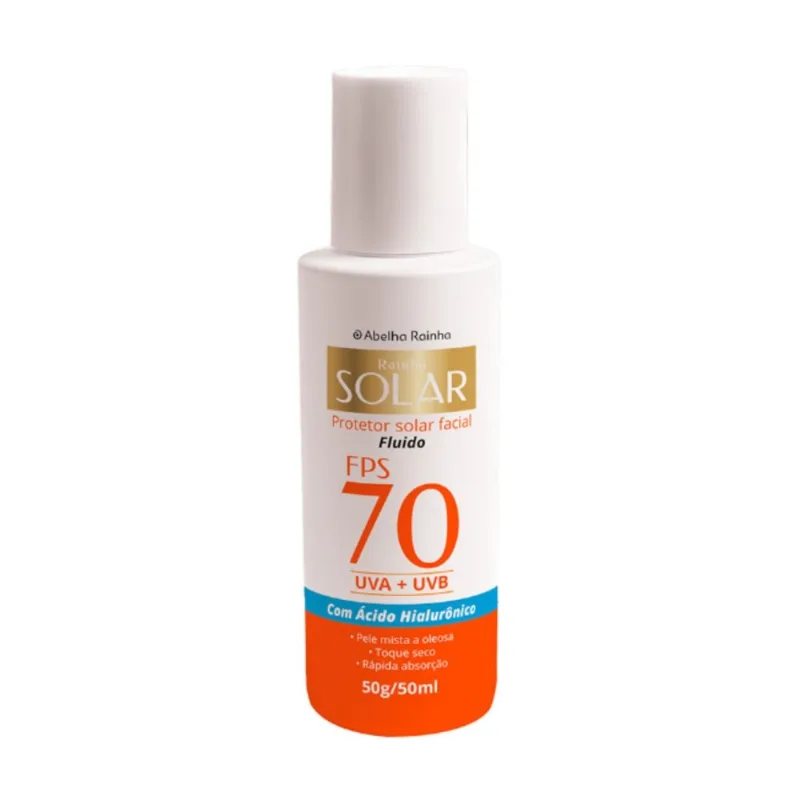 Protetor Solar Facial c Ácido Hialurônico FPS70 50ml (3451)