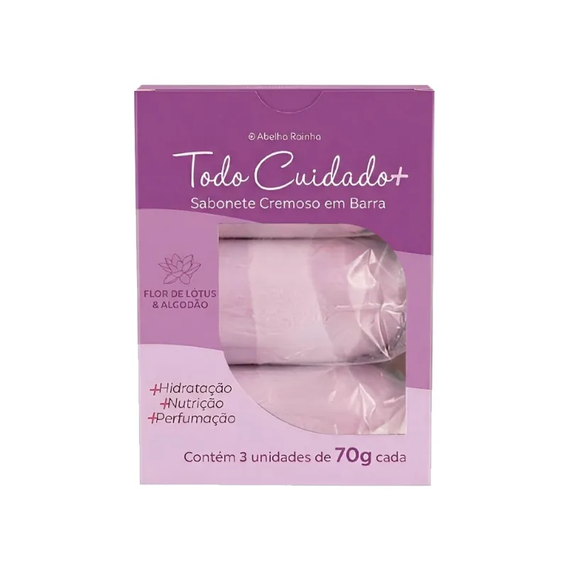 Sabonete Flor De Lótus E Algodão Todo Cuidado 3x 80G (3846)