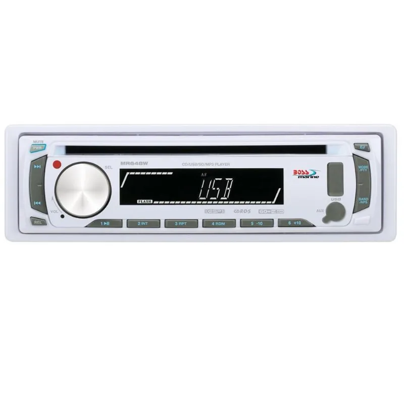 Aparelho De Som Boss Marine Cd Usb Aux Sd Mr648w
