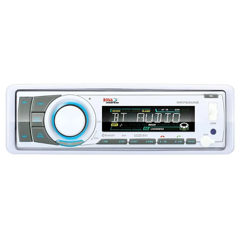 Aparelho De Som Boss Marine Bluetooth Usb Aux Sd Mr752uab