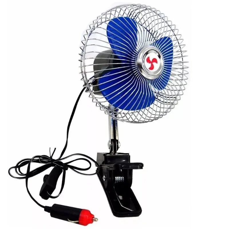 Ventilador 12v Oscilante Para Carros Vans Barcos E Trailers