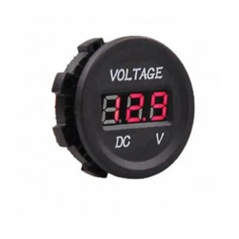 Voltímetro Digital 30v Led Vermelho 30a Universal