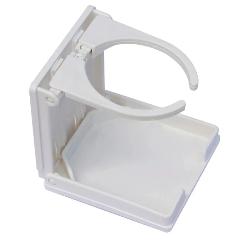 Porta Copo Dobrável Em Plástico Branco