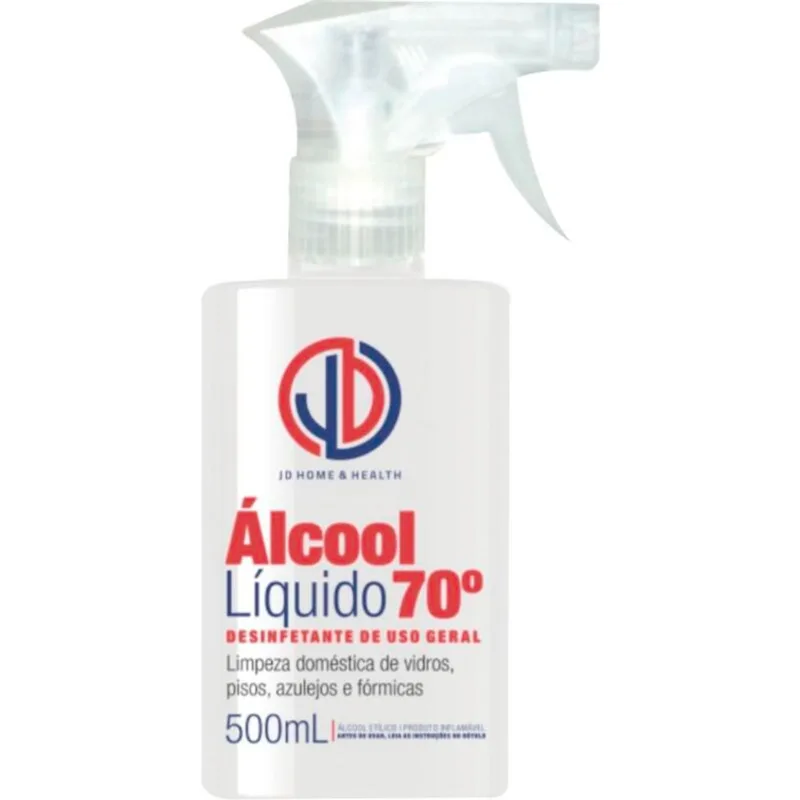 Álcool Antisséptico em Spray JD 70° INPM 500ml