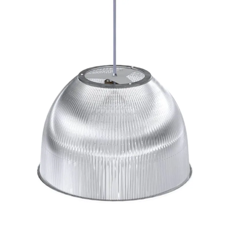 Pendente Prismática Cristal em Alumínio para 1 Lâmpada E27 Taschibra Luminária Prismática 16" Cristal Pendente com Soquete E27