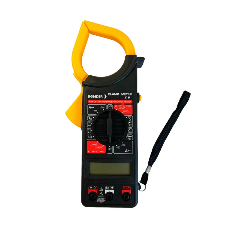 Alicate Amperimetro Digital Bateria 9v Com Retençao De Dados