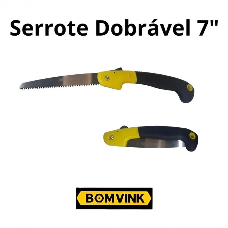 Serrote Dobrável 7 Polegadas Aço Carbono
