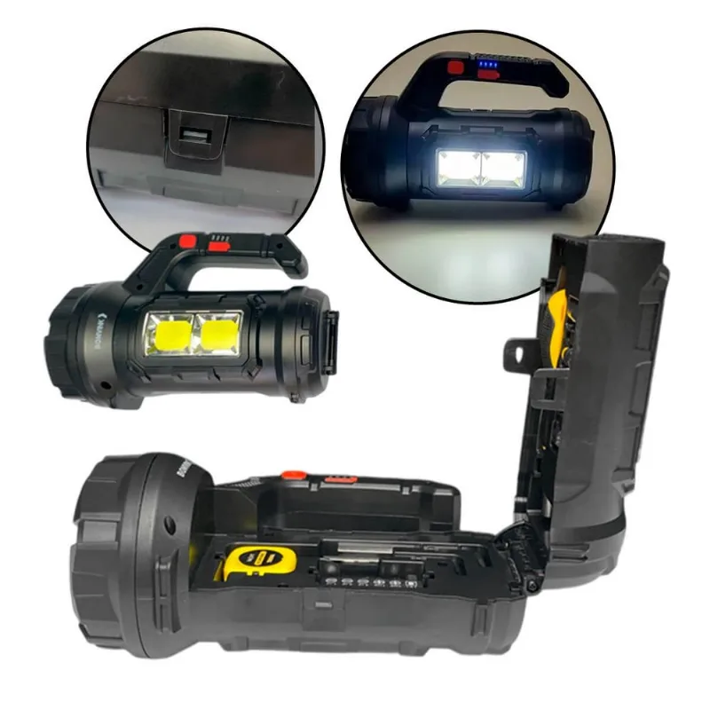 Lanterna De Mão Multifuncional Com Kit De Ferramentas E Luz