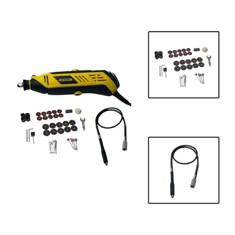 Kit Retífica Elétrica 110v Profissional Com 43 Peças