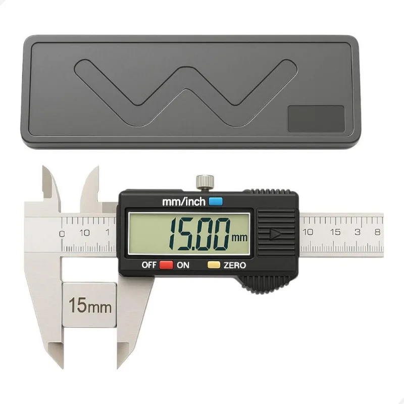 Paquímetro Digital 150mm Aço Inox Com Estojo Profissional