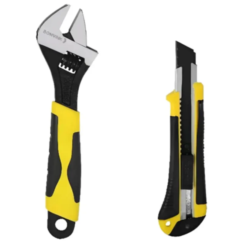 Kit Com Chave Inglesa E Estilete - Bom-3130 - Bomvink Bomvink
