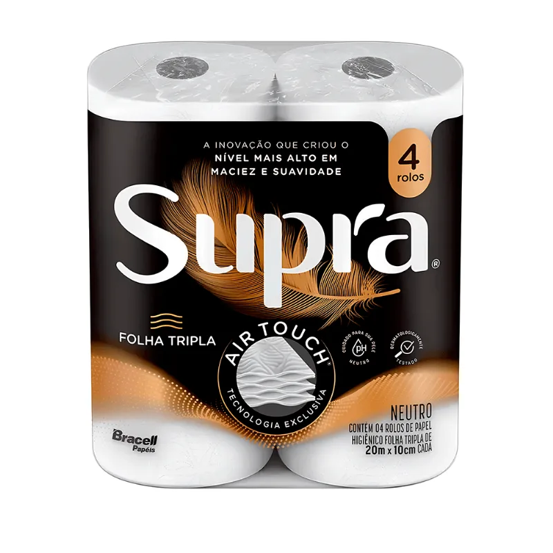Papel Higiênico Bracell 4x20m - Supra