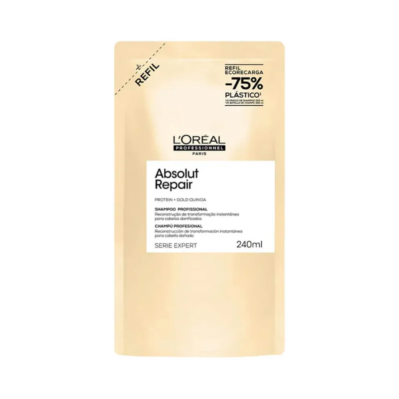 Shampoo L'Oréal Refil Absolut Repair Gold Quinoa 240ml Sh Loreal 240ml Refil Absolute Rep.Gold Quinoa