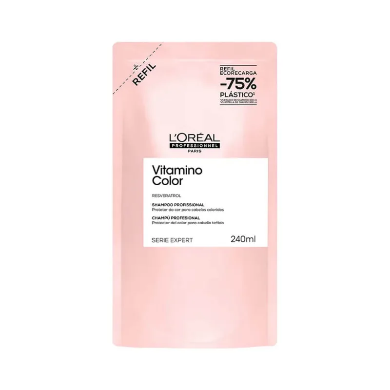 Shampoo L'Oréal Refil Vitamino Color 240ml Sh Loreal 240ml Refil Vitamino Color