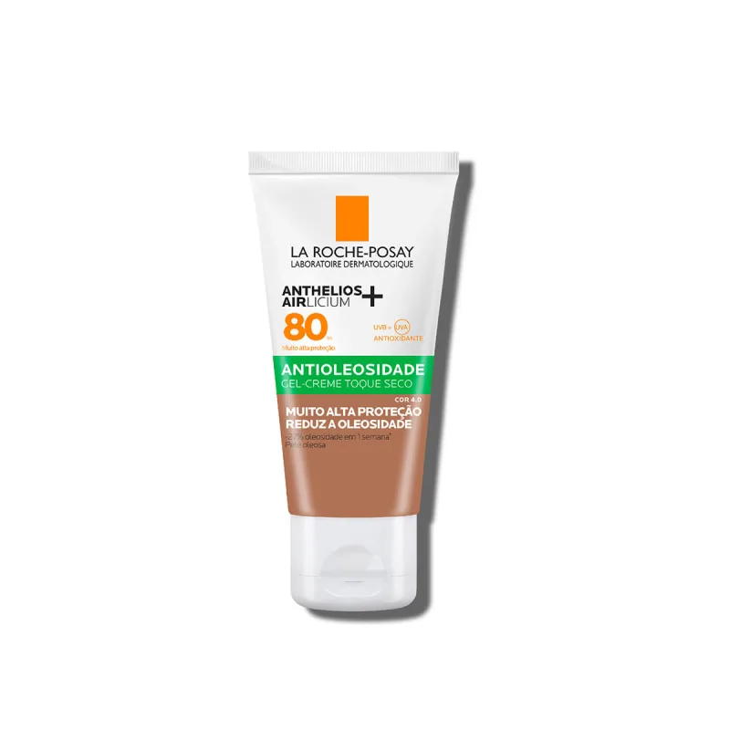 Protetor Solar Facial La Roche-Posay Anthelios Airlicium+ FPS80 Cor 4.0 40g - Anthelios