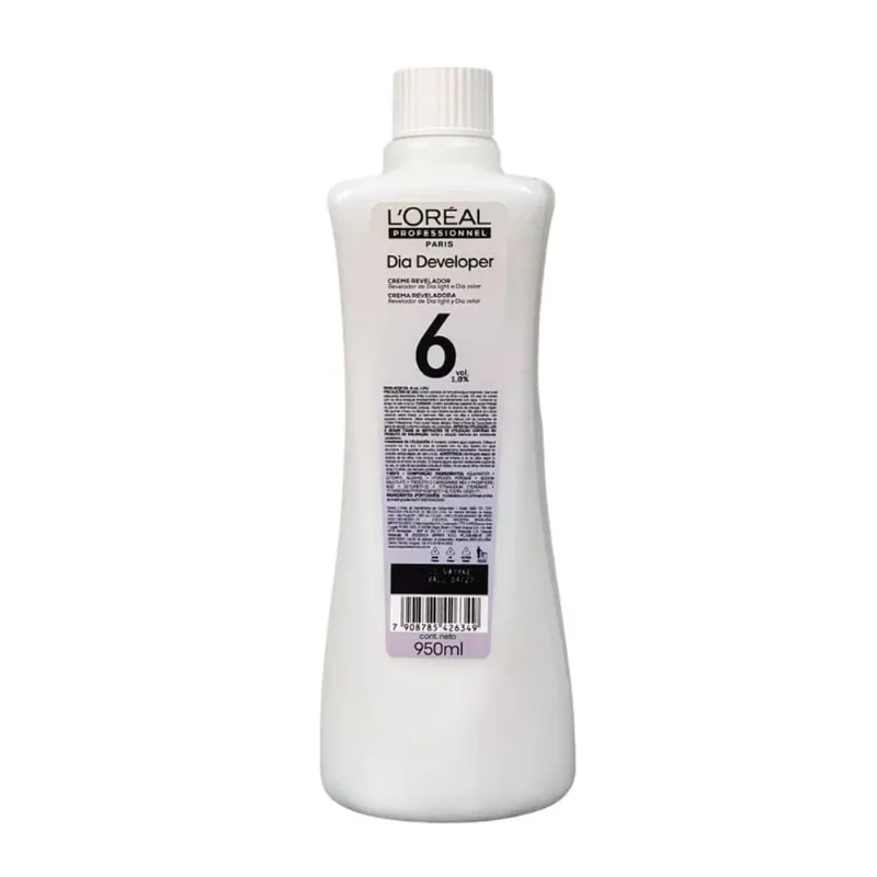 Emulsão Reveladora L'Oréal Professionnel Dia Developer 6 Volumes 950ml 6 Volumes