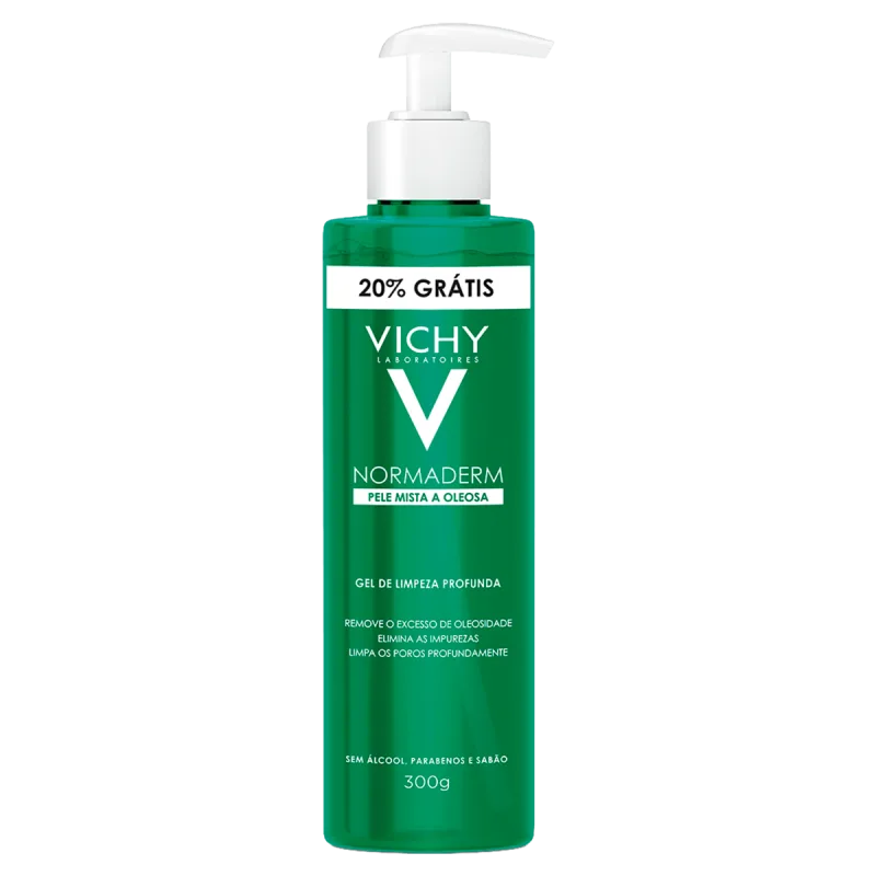 Gel de Limpeza Facial Normaderm Pele Oleosa 300g Vichy - Vichy