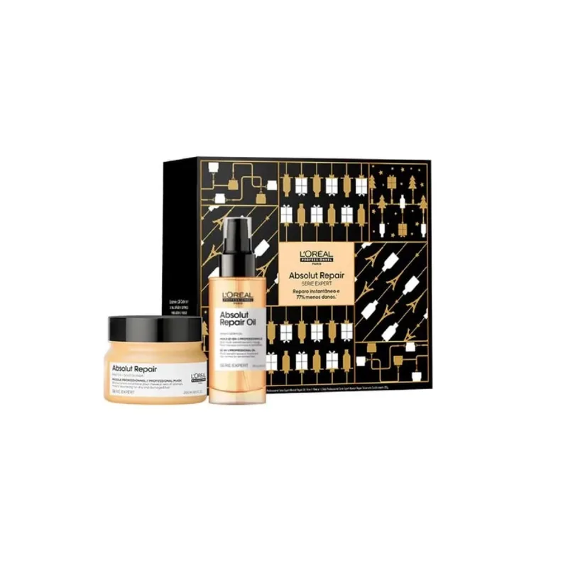 Kit L'Oréal Absolut Repair Máscara 250ml + Óleo 90ml