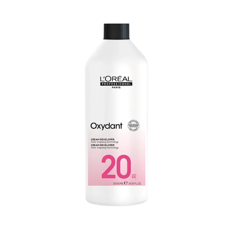 Água Oxigenada L'Oréal Professionnel Oxydant 20 Volumes 1L Ox Loreal 1l Oxidante Creme 20 Vol