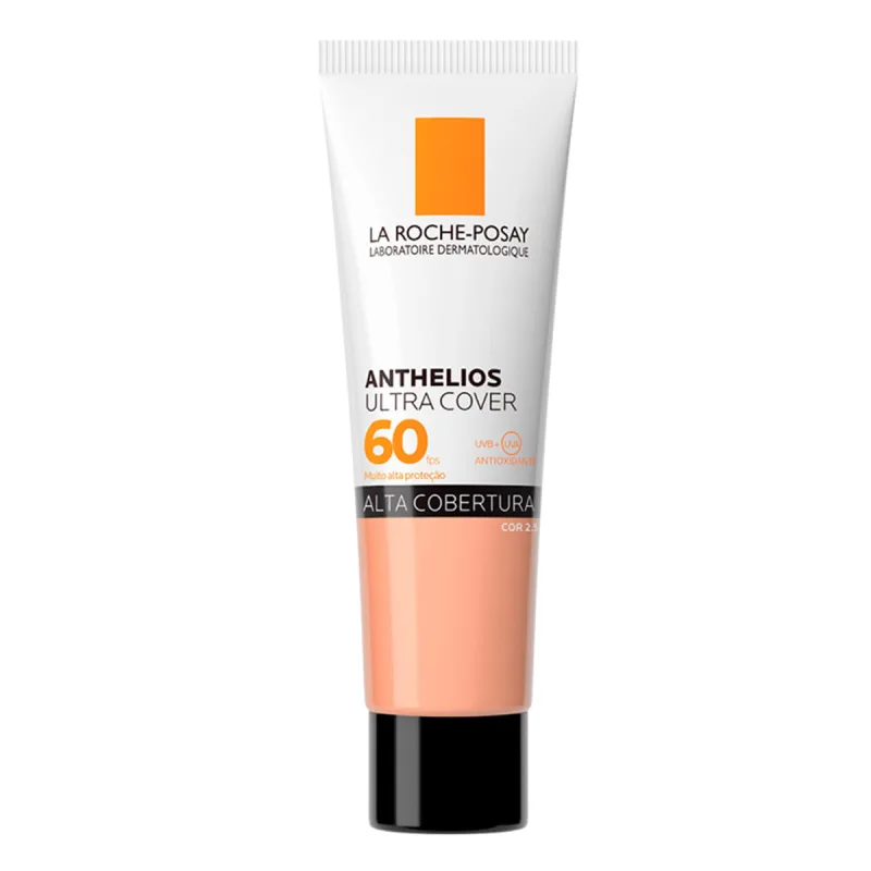 Protetor Solar Facial La Roche-Posay FPS 60 Ultra Cover com Cor 2.5 30ml - La Roche Posay