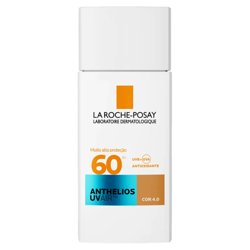 ANTHELIOS Protetor Solar Facial FPS 60 Cor Média 45ml UVAir Toque Seco Pele Sensível - ANTHELIOS