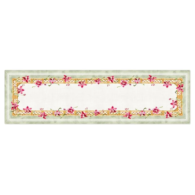 Caminho De Mesa 42X141 Orquideas 124 Belchior