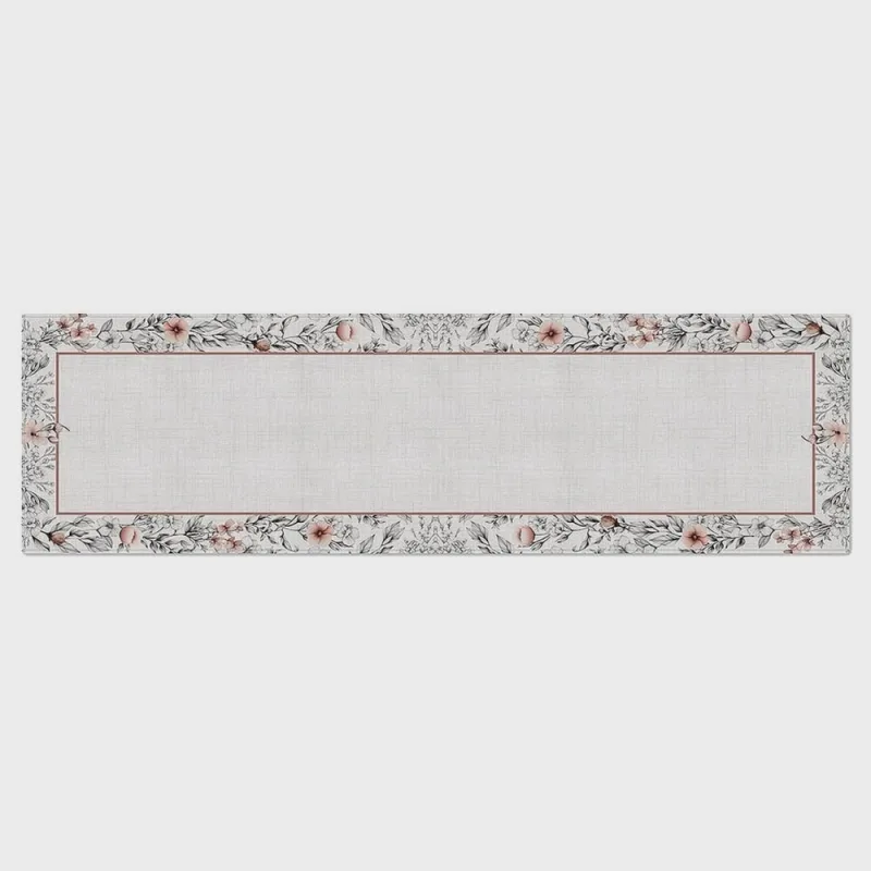Caminho de Mesa Floral com Hidrorrepelência 43x141cm Floral Rose - Não Disponível