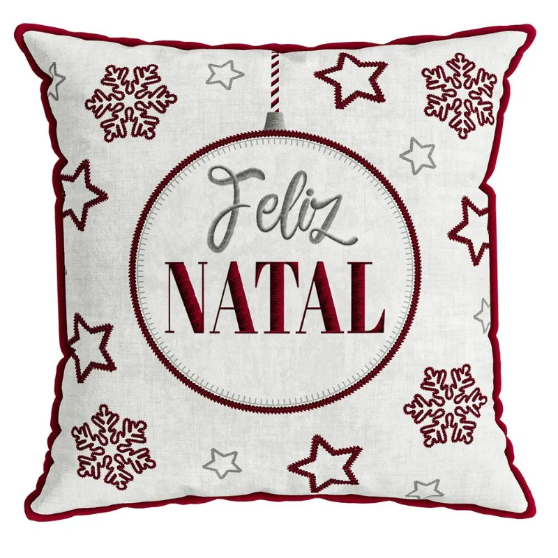 Almofada Natalina 487 Com Cordone 50X50Cm Belchior