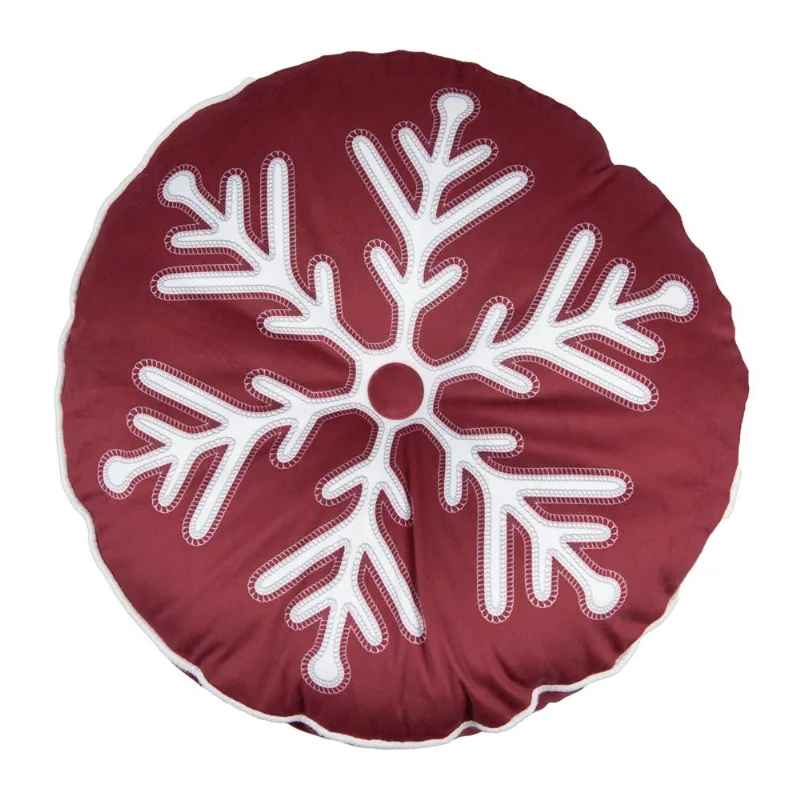 Almofada Natalina 493 Redonda Com Cordone 43Cm Belchior