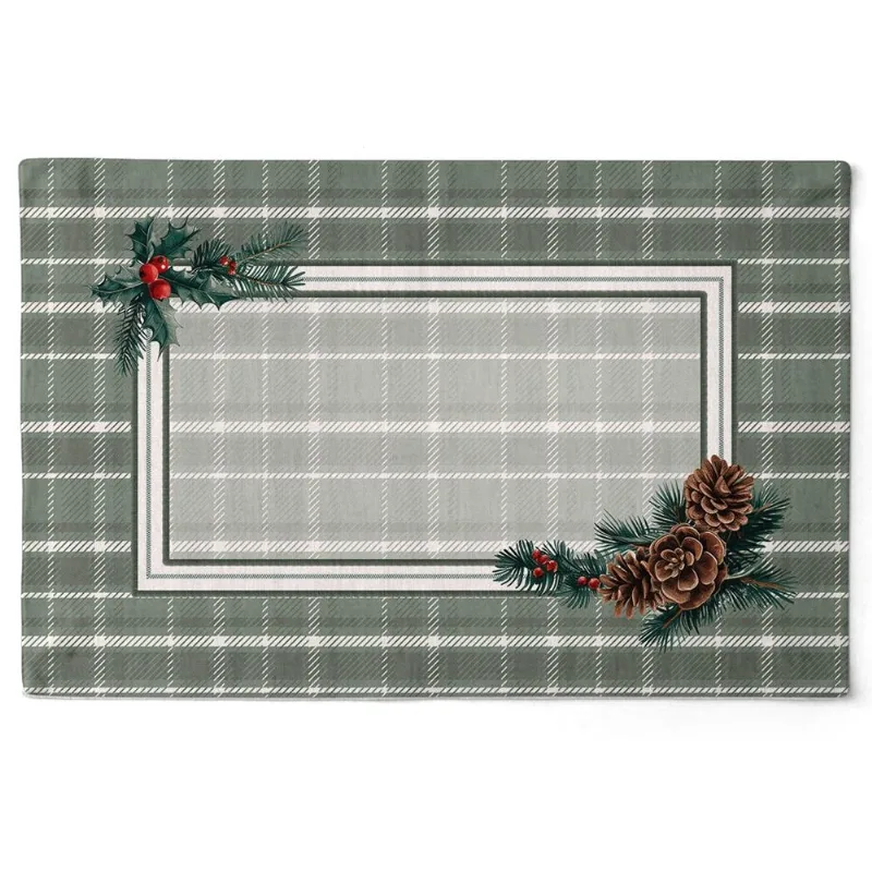 Jogo Americano Natalino 060 Presentes E Pinhas 48X30,5Cm Belchior