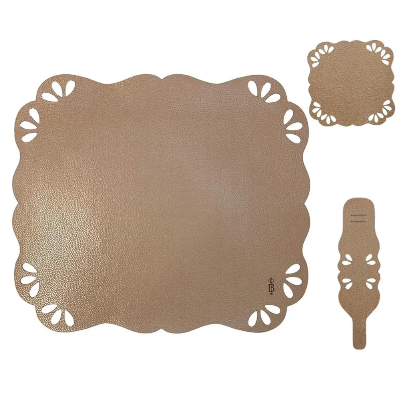 Jogo Mesa Posta 44X38 Evora Caramelo 205 Belchior