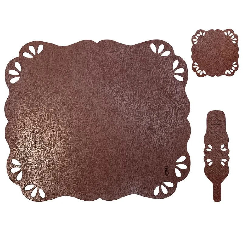 Jogo Mesa Posta 44X38 Evora Terracota 206 Belchior