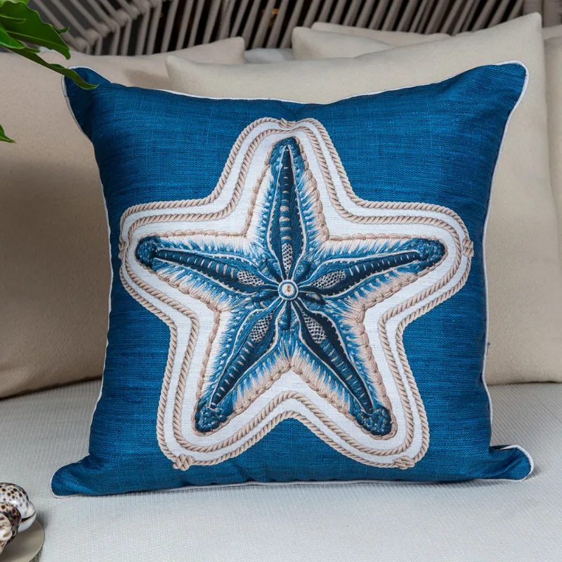 Almofada Belchior Rivieira 503 Cordone 50x50 Azul Belchior