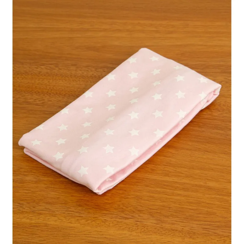 Capa para Almofada de Amamentação Estrelinha Rosa Rosa