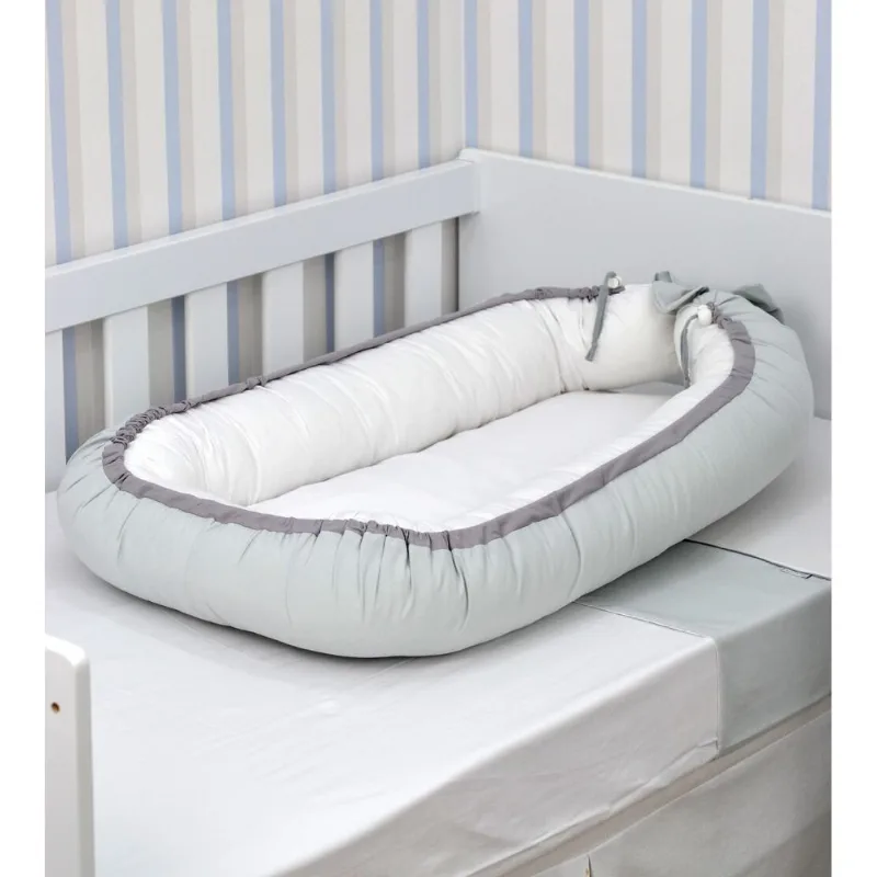 Ninho Mini Berço Básico Chic Cinza