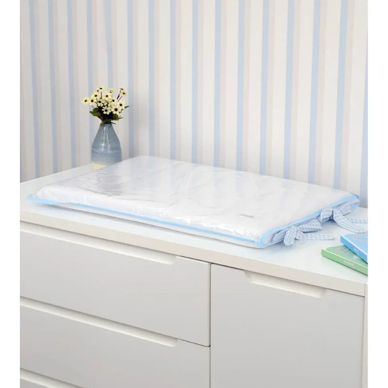 Trocador para Cômoda Xadrez - 0,70 x 0,45cm Azul
