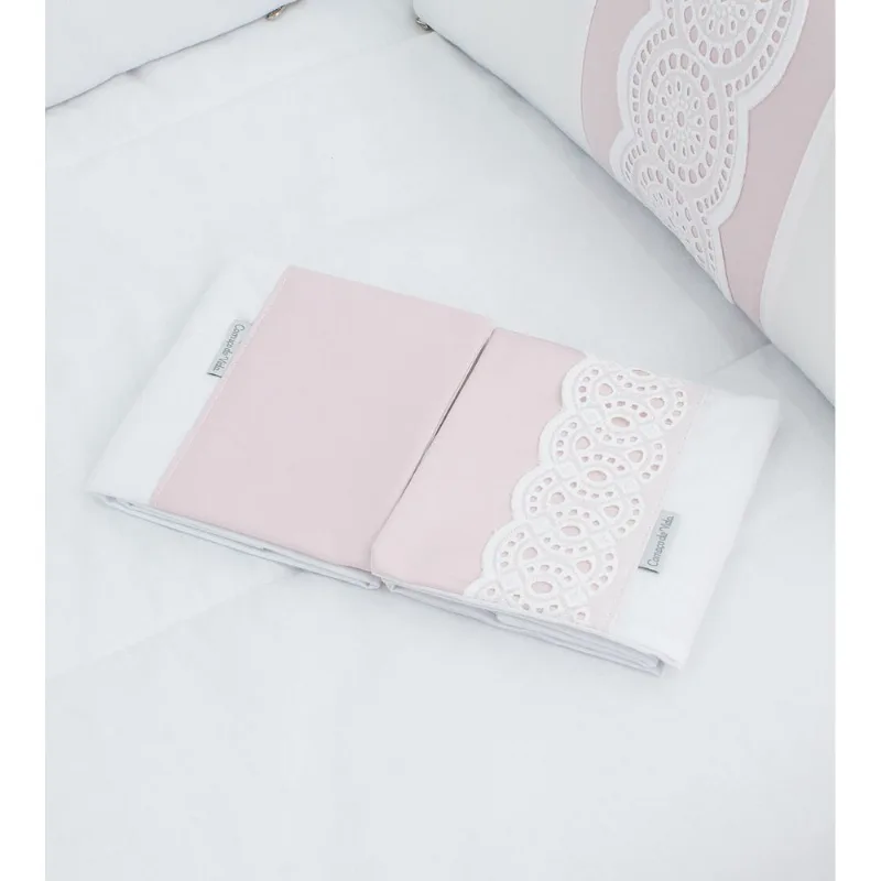 Fronha Delicatto com 2 unidades Rosa