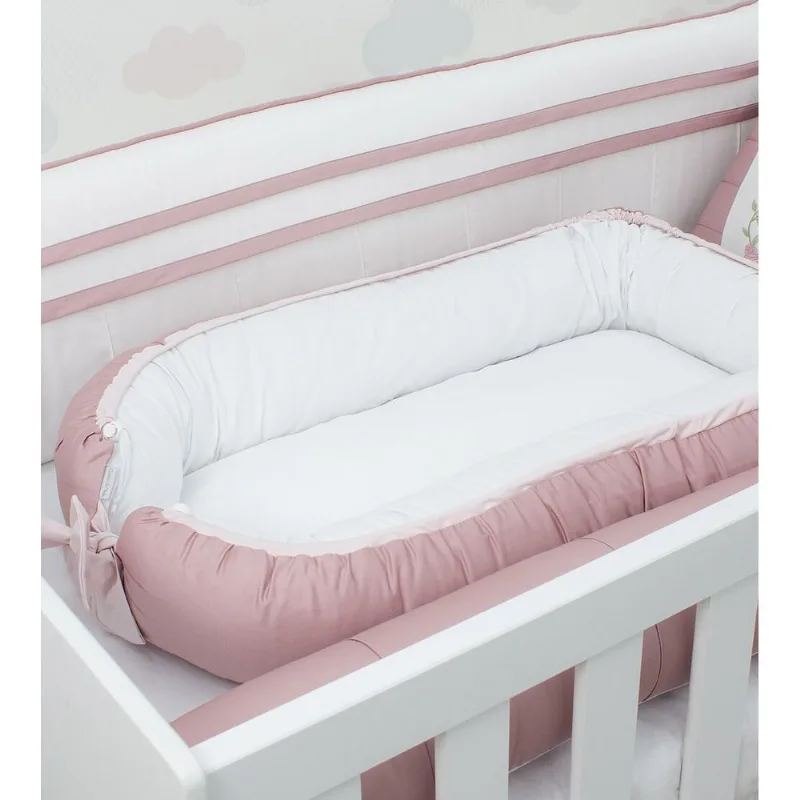 Ninho Mini Berço Rosas Rosa