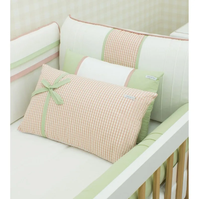 Kit de Berço Jardim com 6 Peças Rosa