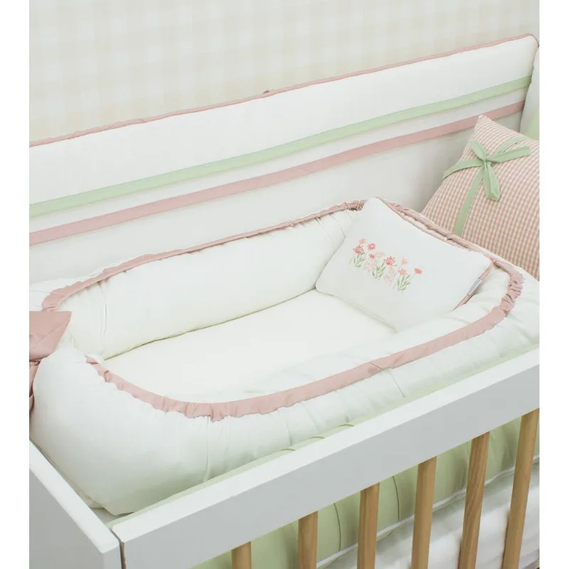 Ninho Mini Berço Jardim Rosa
