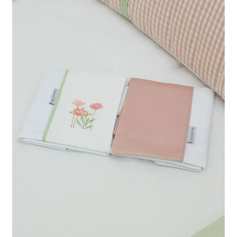Fronha Jardim com 2 unidades Rosa