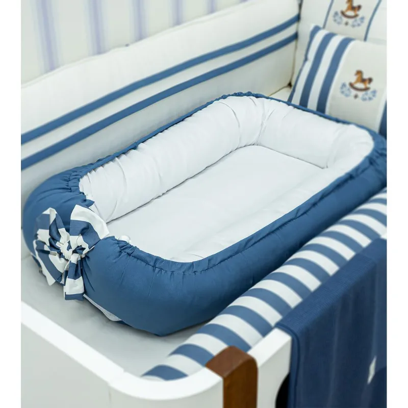 Ninho Mini Berço Cavalinho Azul